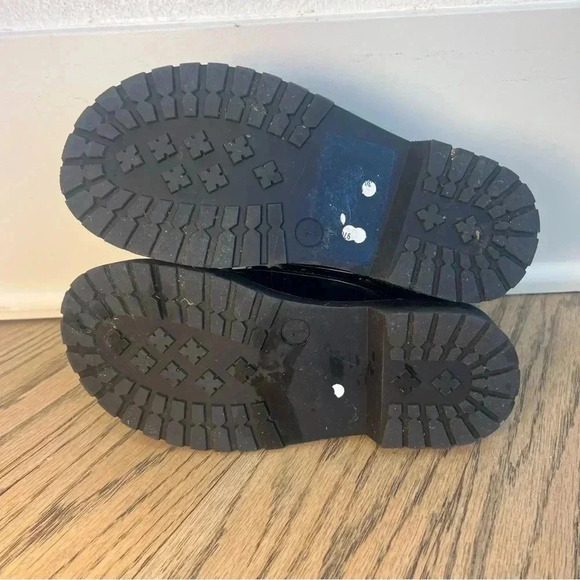 Steve Madden Girls J Shortie Lace Up Side Zipper Black Boots Size 1 M - Picture 9 of 9